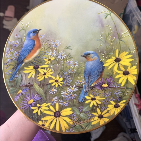 The Lenox Four Seasons Collector’s Plate Birds - Picture 5 of 9